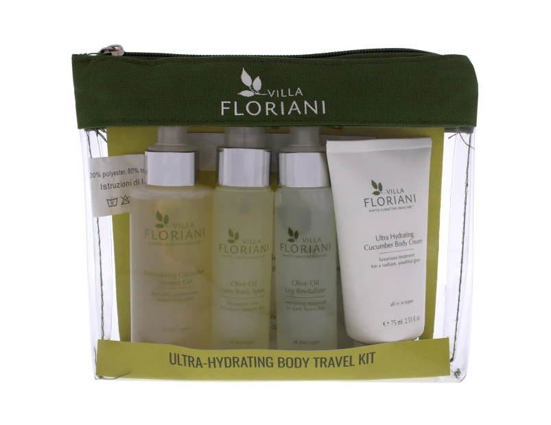 Ultra-Hydrating Body Travel Kit by Villa Floriani for Unisex - 5 Pc. Variant Size Value 5 Pc