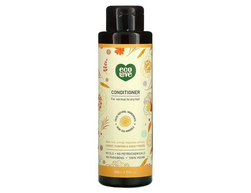 Conditioner, For Normal To Dry Hair, Carrot, Pumpkin & Sweet Potato, 17.6 fl oz (500 ml)