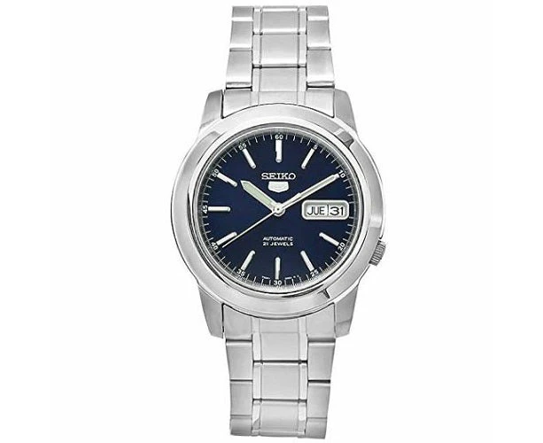 Seiko 5 SNKE51K1 Silver with Blue Dial Stainless Steel Men's Automatic Watch