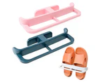 3 Pack Shoe Rack Plastic Bathroom Shoes Organizers Slippers Drain Storage Rack