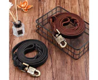 Leather Dog Training Leash with Strong Hook, Heavy Duty Handmade Dog Leash for Large, Medium and Small Dogs 1.2 wide,Brown,copper