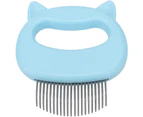 Cat Comb Massager Pet Hair Removal Massaging Shell Comb Massage Tool for Removing Matted Fur, Knots and Tangles Blue