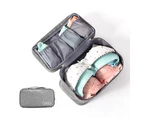 Travel Underwear Organizer Bra Storage Bag Socks Bag Layer Cosmetic Bag-Gray