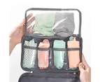 Travel Underwear Organizer Bra Storage Bag Socks Bag Layer Cosmetic Bag-Gray