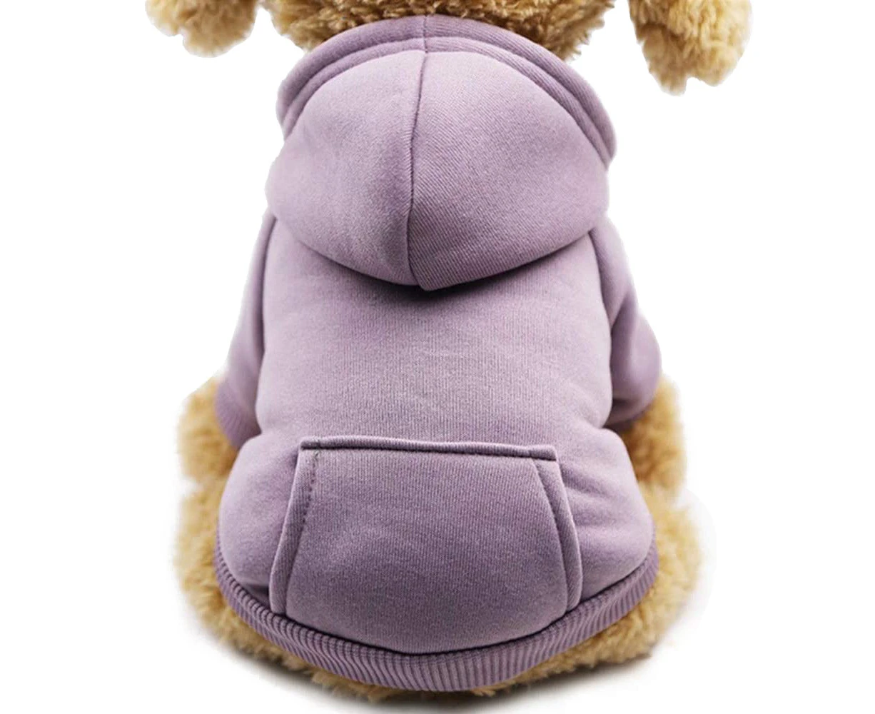 Winter Dog Hoodie Sweatshirts with Pockets Warm Dog Clothes for Small Dogs Chihuahua Coat Clothing Puppy