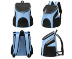 Biwiti Pet Cat Backpack Carrier with Breathable Mesh Blue