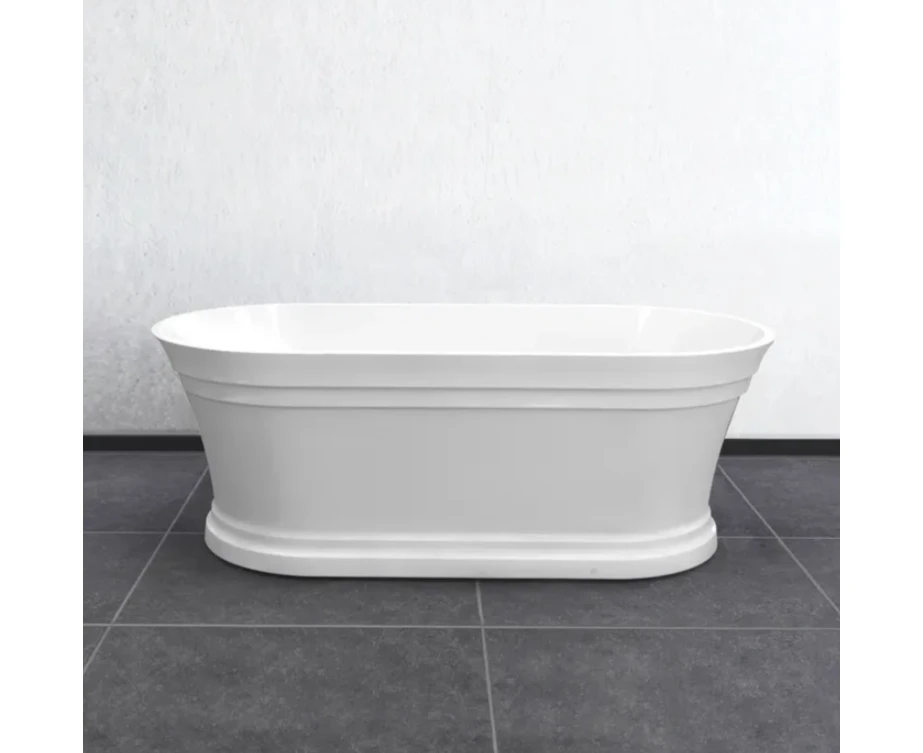 1500*750*560mm Hampton High Gloss White Gloss White Freestanding Bathtub