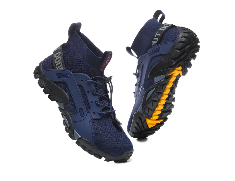Unisex Adult Sneakers Outdoor Water Shoes Hiking Shoes Sport Barefoot Shoes Quick Drying Bathing Shoes Blue Size US 6.5-12