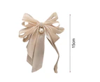 puluofuh Hair Clip Sweet Style Soft Multi Straps Anti-slip Multi Layers Women Hair Barrette Hair Accessories-Champagne