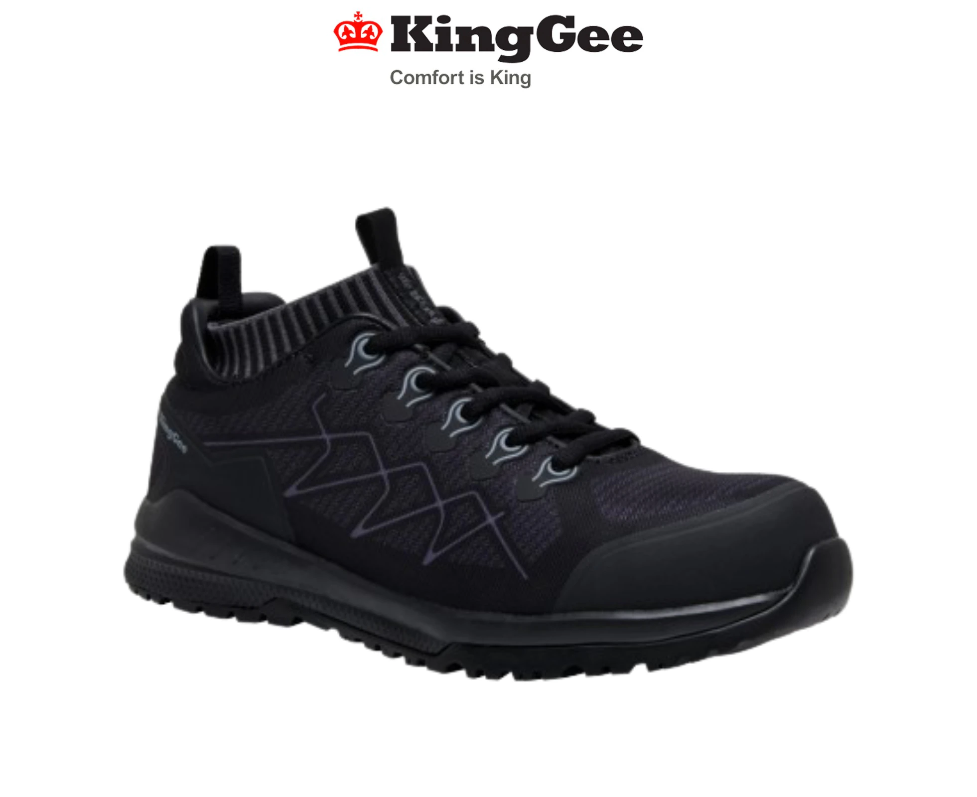 KingGee Mens Vapour Knit Memory Foam Work Safety Shoe Lightweight Mesh K26525