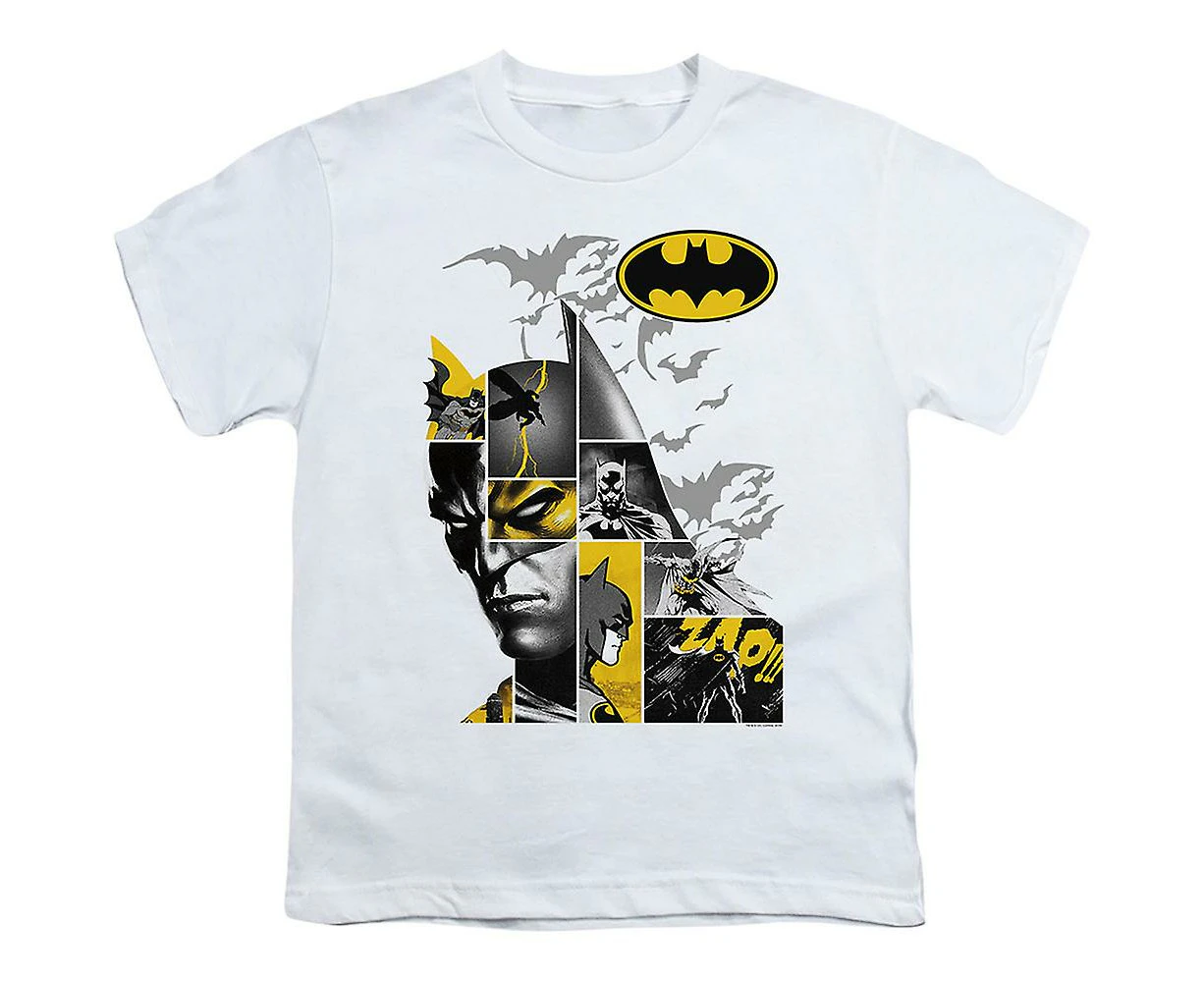 Youth Caped Crusader Collage Batman Shirt - As shown