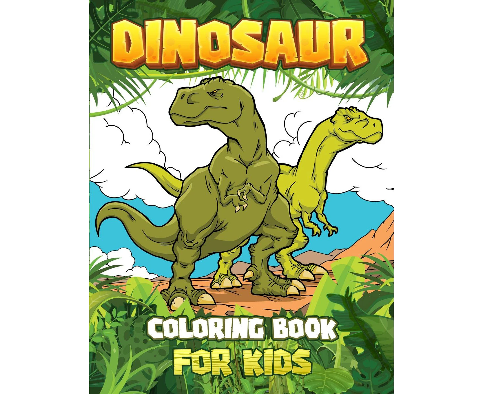 DINOSAUR COLORING BOOK for kids Great Gift For Boys  Girls Ages 48 by Oliver Brooks