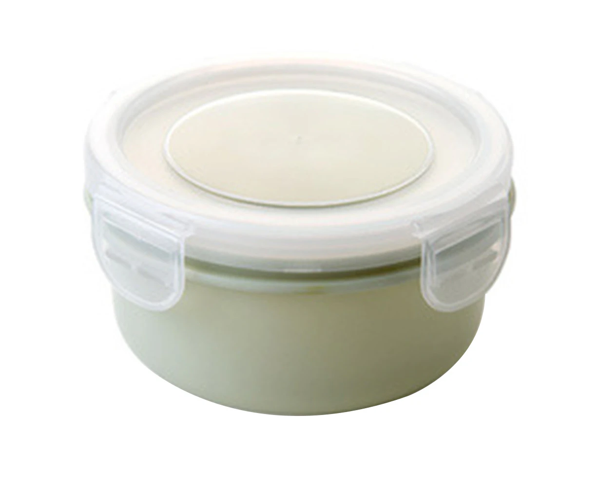 Rectangle Round Food Preservation Box Sealed Refrigerators Container Storage Box - Green Round