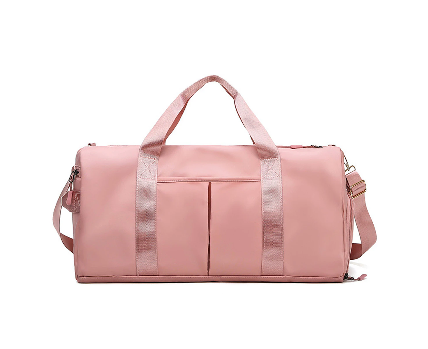 Travel Bag For Women And Man, Dry And Wet Separation Gym Bag, Duffel Bag With Shoes Compartment, Weekender Bag, 40*21*20Cm,Pink