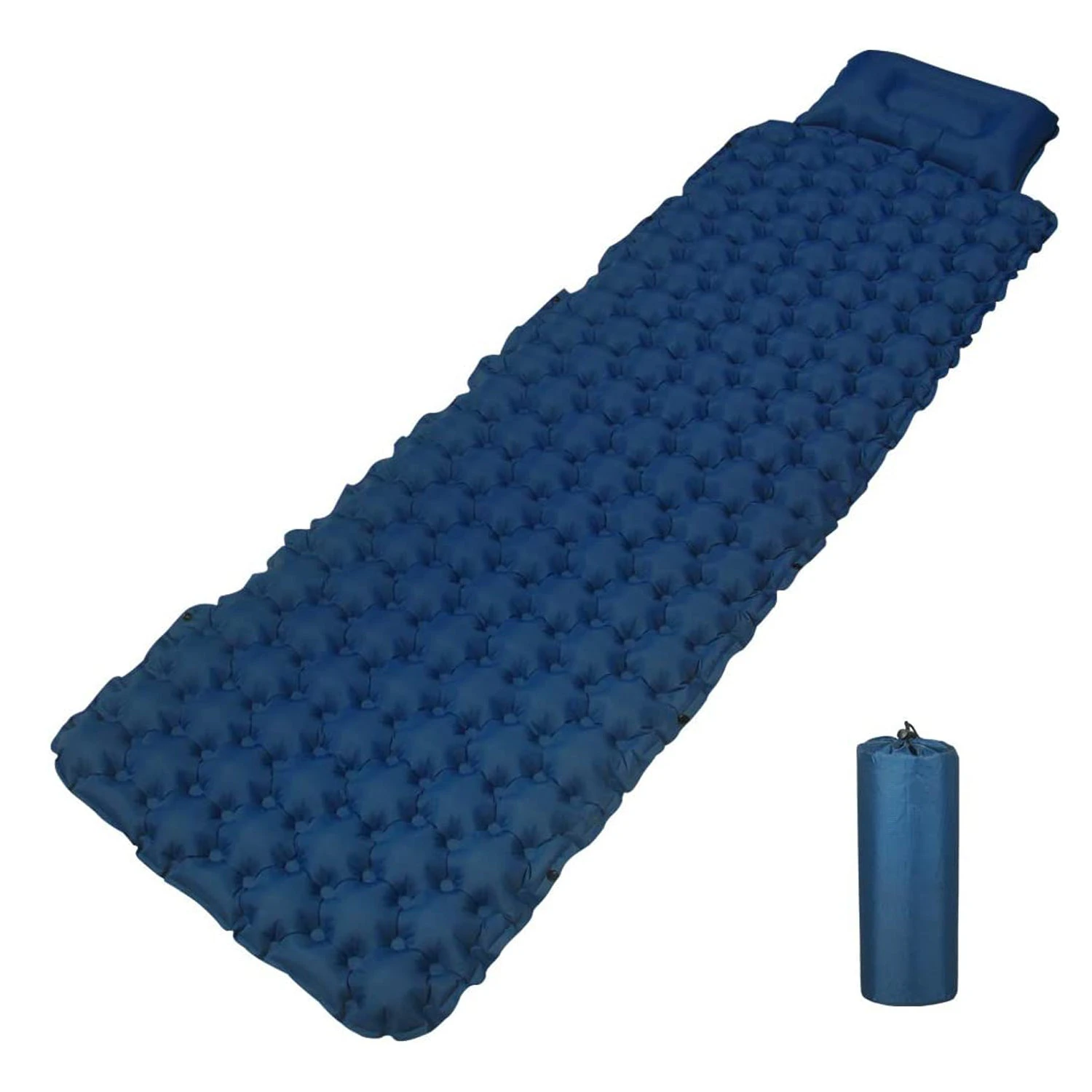 Camping Air Sleeping Mat Inflatable Air Mattress for Camping Backpacking Blue