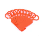 100Pcs Plant Tree Tag Hanging Flower Labels Sign Markers Gardening Accessory 11X2.4Cmorange