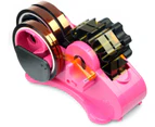 Sublimation Thermal Transfer Ribbon Cutter, Thermal Ribbon Holder Dispenser For 1" & 3" Core High Temp Ribbon - Pink