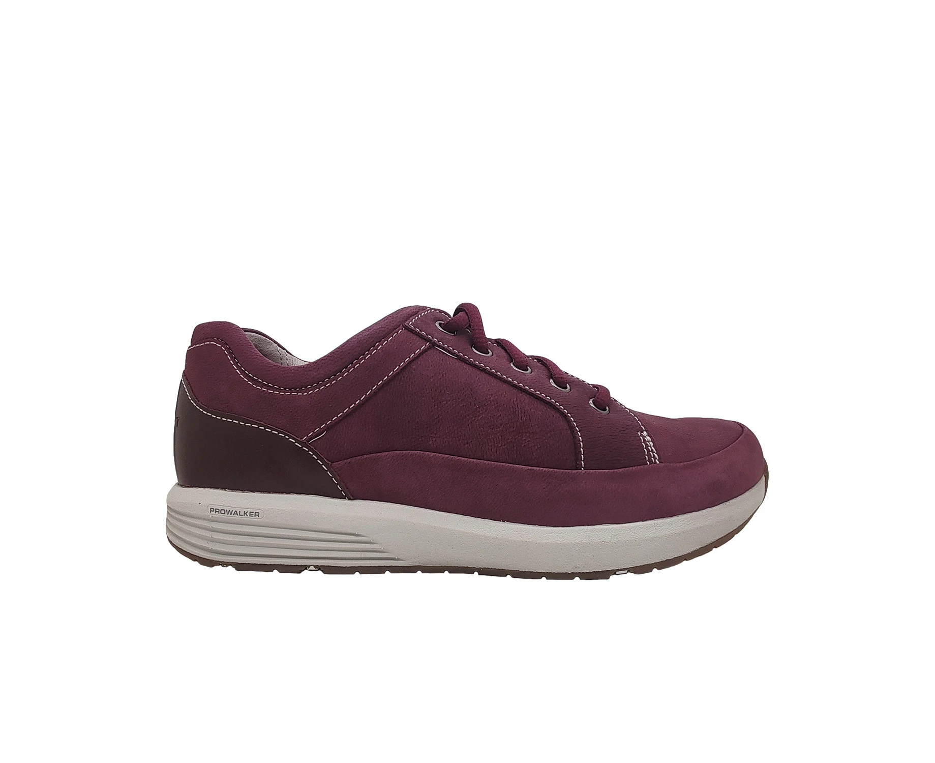 Rockport Tru Stride Pro Walker Womens Shoes Leather Everyday Walker Lace Up Comfort - Merlot