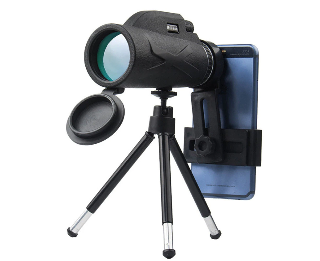 HD Optical Monocular Telescope with Phone Clip+Tripod 80X100