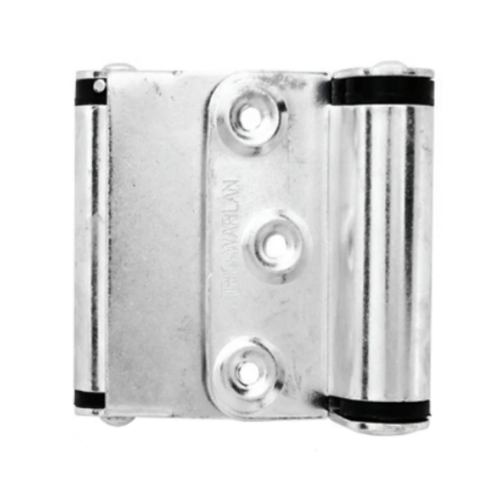 Trio Spring Door Hinge Self Closing Double Action 76x74x2mm Zinc Plated BWL46BZ