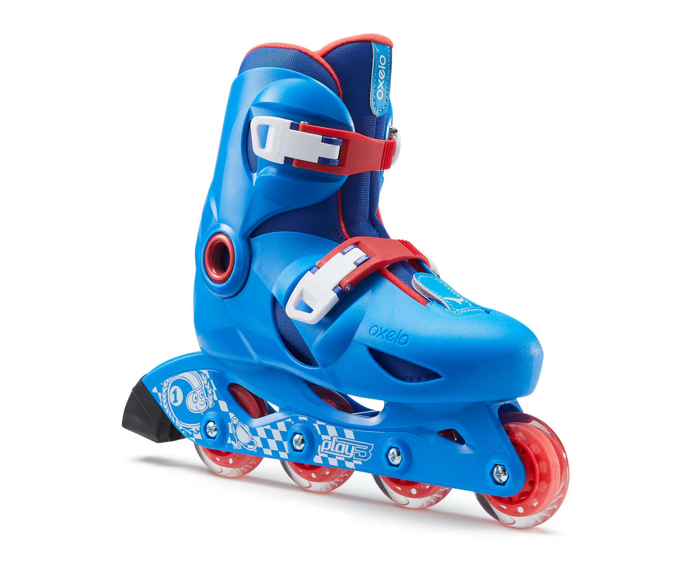 DECATHLON OXELO Kid's Roller Blades - Play 3 - Deep Indigo