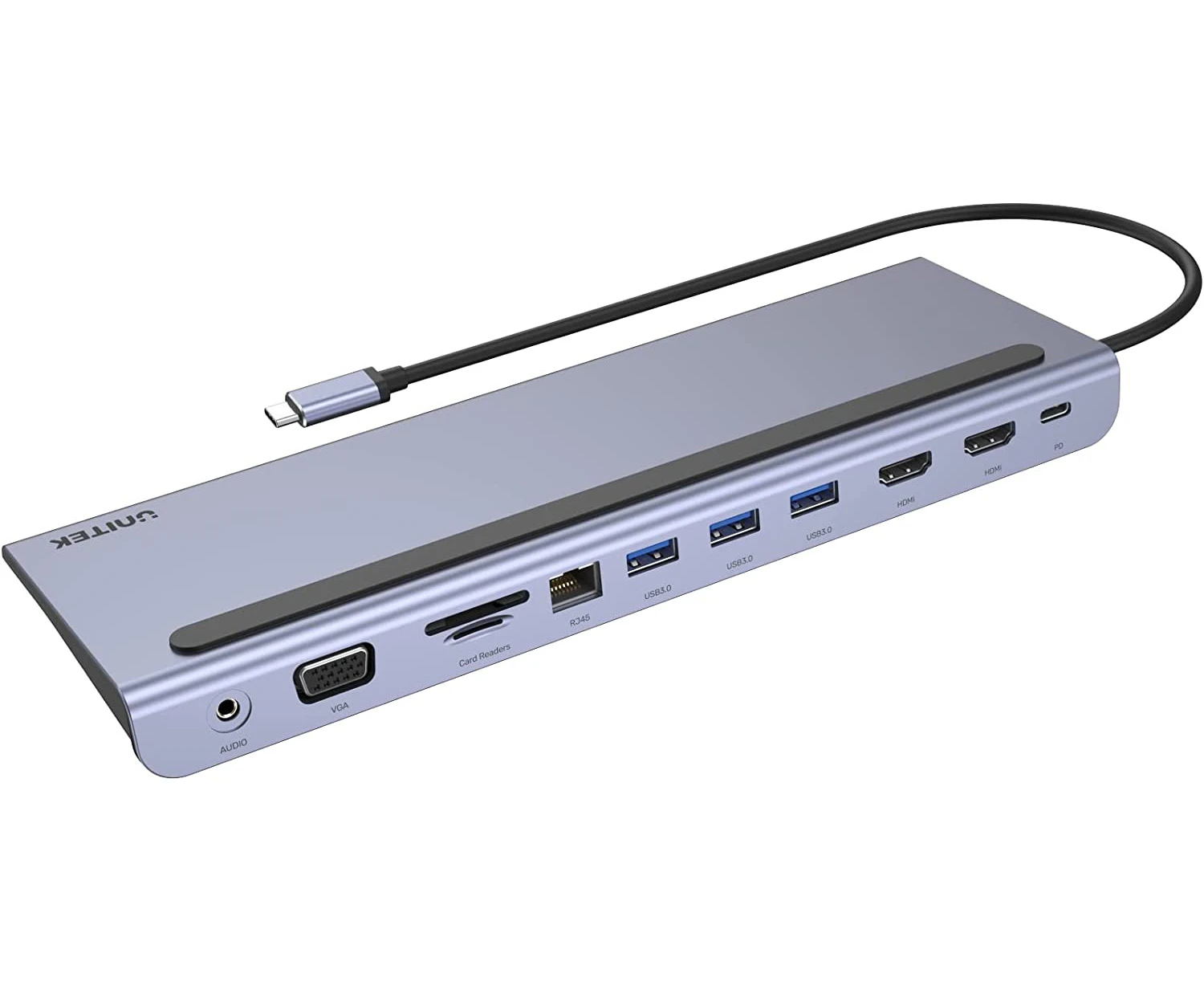 UNITEK D1022B 11-in-1 USB-C Hub with MST Triple Monitor