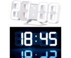 Digital clock with big numbers: Large LED desk and wall clock, segmented numbers, dimming, alarm clock (digital clock to set up)