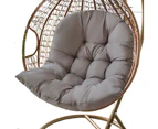 Biwiti Hanging Egg Chair Cushion Sofa Swing Chair Seat Relax Cushion Padded Pad Covers -Dark Grey