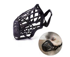 Dog Muzzle, Basket Cage Muzzle for Small, Medium, Large Dogs to Stop Barking, Biting and Chewing, Black 5