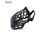 Dog Muzzle, Basket Cage Muzzle for Small, Medium, Large Dogs to Stop Barking, Biting and Chewing, Black 5