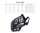 Dog Muzzle, Basket Cage Muzzle for Small, Medium, Large Dogs to Stop Barking, Biting and Chewing, Black 5