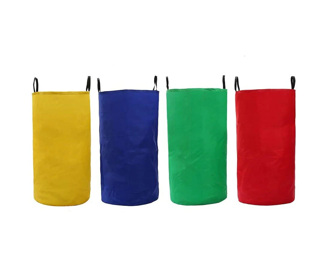 Bouncy bags for children, 4 pieces sack races outdoor play set for parties and sports festivals, children's birthday party games party set