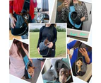 Dog Sling Carrier for Small Dogs, Puppy Carrier Sling Purse, Pouch Carrying Bag to Wear Medium Cat, Crossbody Pet Sling Travel Breathable -Blue s