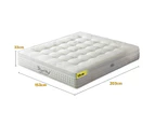 Royal Sleep QUEEN Mattress Medium Bed Euro Top 7 Zone Spring Gel Memory Foam