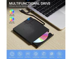 External CD DVD Drive,7-in-1 Hub CD/DVD Drive for Laptop Desktop Windows 10/8/7 Linux OS
