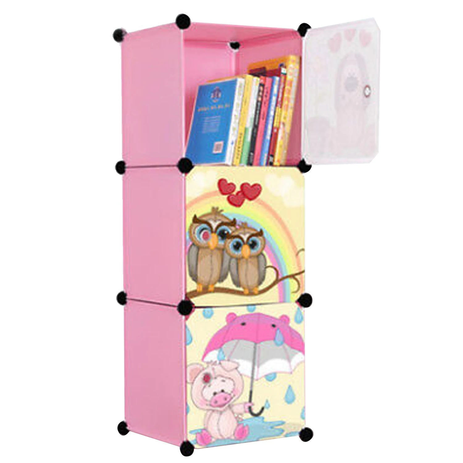 Kids DWX-P Cartoon Storage Shelve - Pink