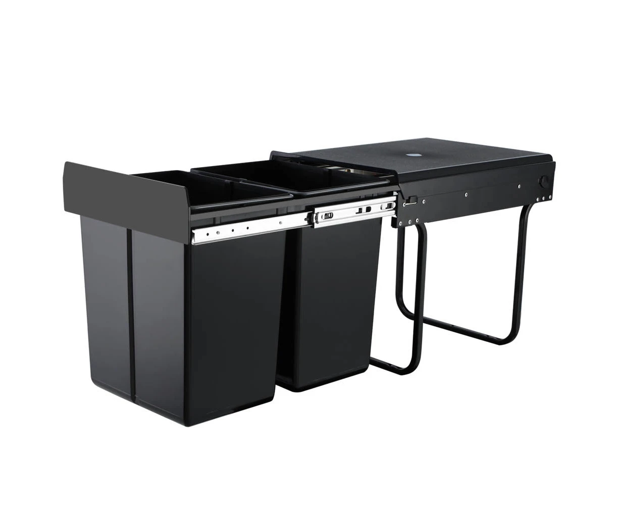 Cefito 2x20L Pull Out Bin - Black