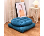 Seat Cushion, Round Floor Pillow, Tufted Meditation Pillow for Seating on Floor Thick Meditation Cushion - Turquoise