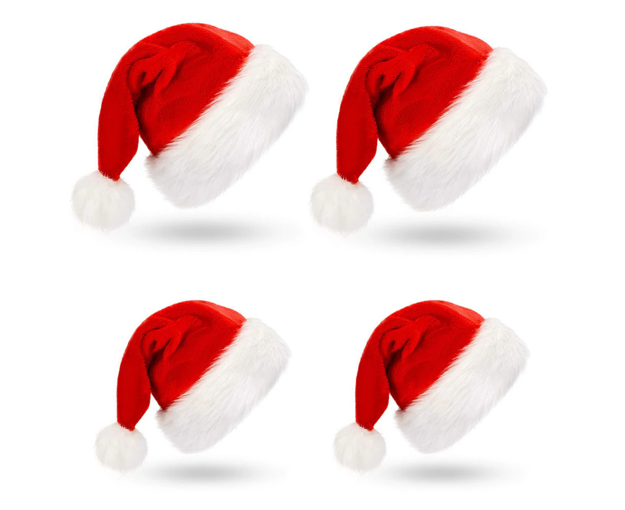 Plush Christmas hats Christmas ornaments suitable for adults and children