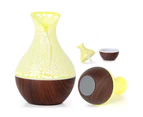 LED Colour Changing Patterned Vase Diffuser  Humidifiers for Bedroom, Home & Office-Crack Dark