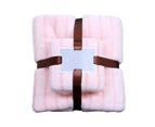 2Pcs Bath Towel and Towel Set-Light pink