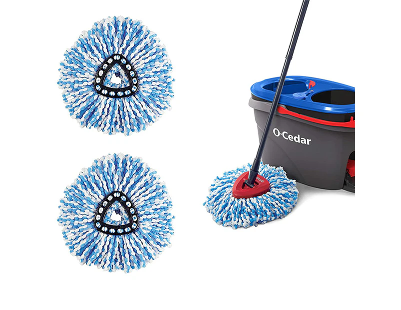 2 Pack Mop Replacement Heads for O-Cedar Spin Mop Microfiber Spin Mop Refills