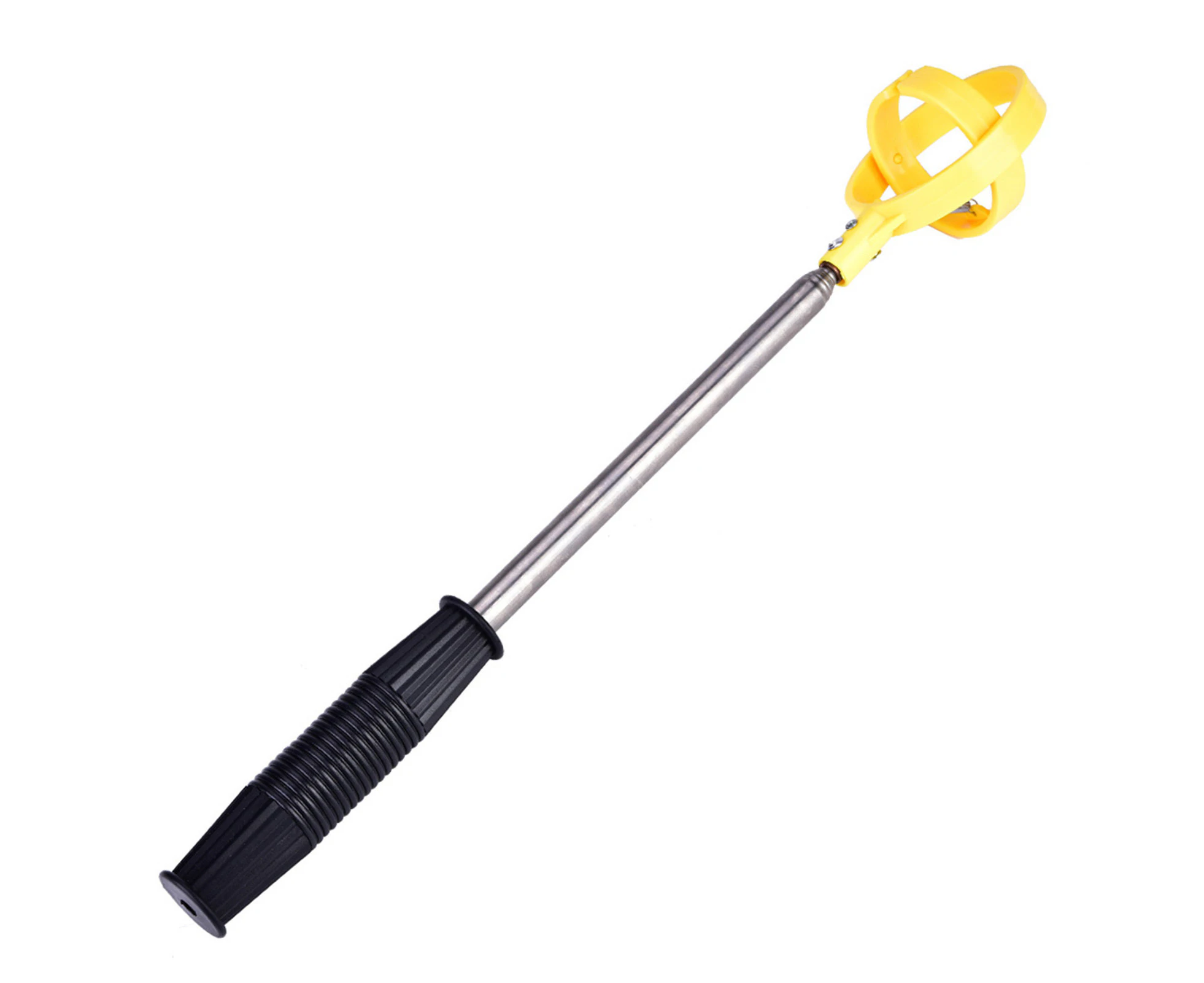 Practical Golf Picker Telescopic Antenna Ball Pick Up Tool Device Retriever Scoop (Yellow)