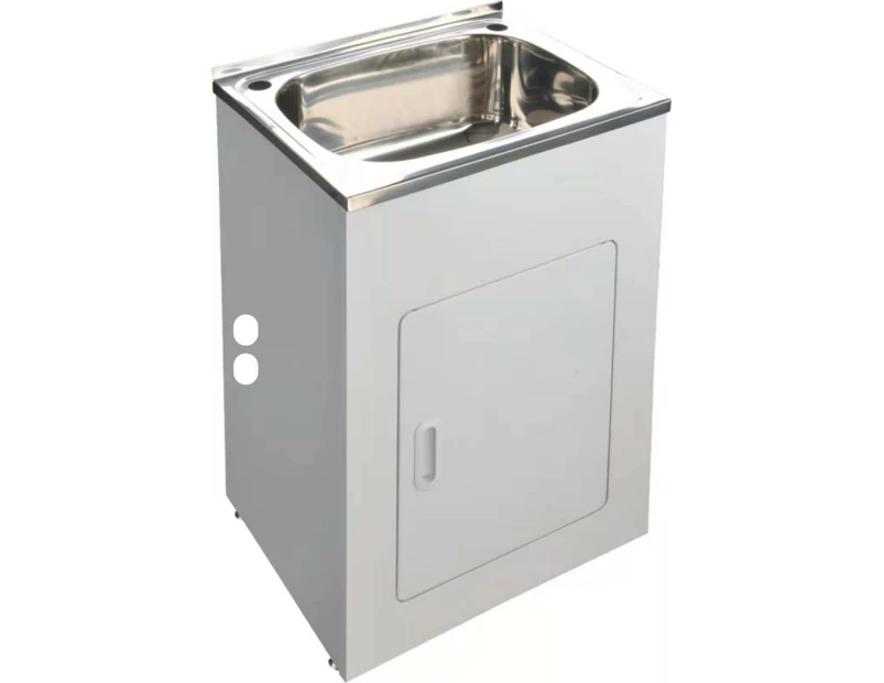 455*555*870mm 35L Stainless Steel Sink with Polyurethane Laundry Tub Cabinet