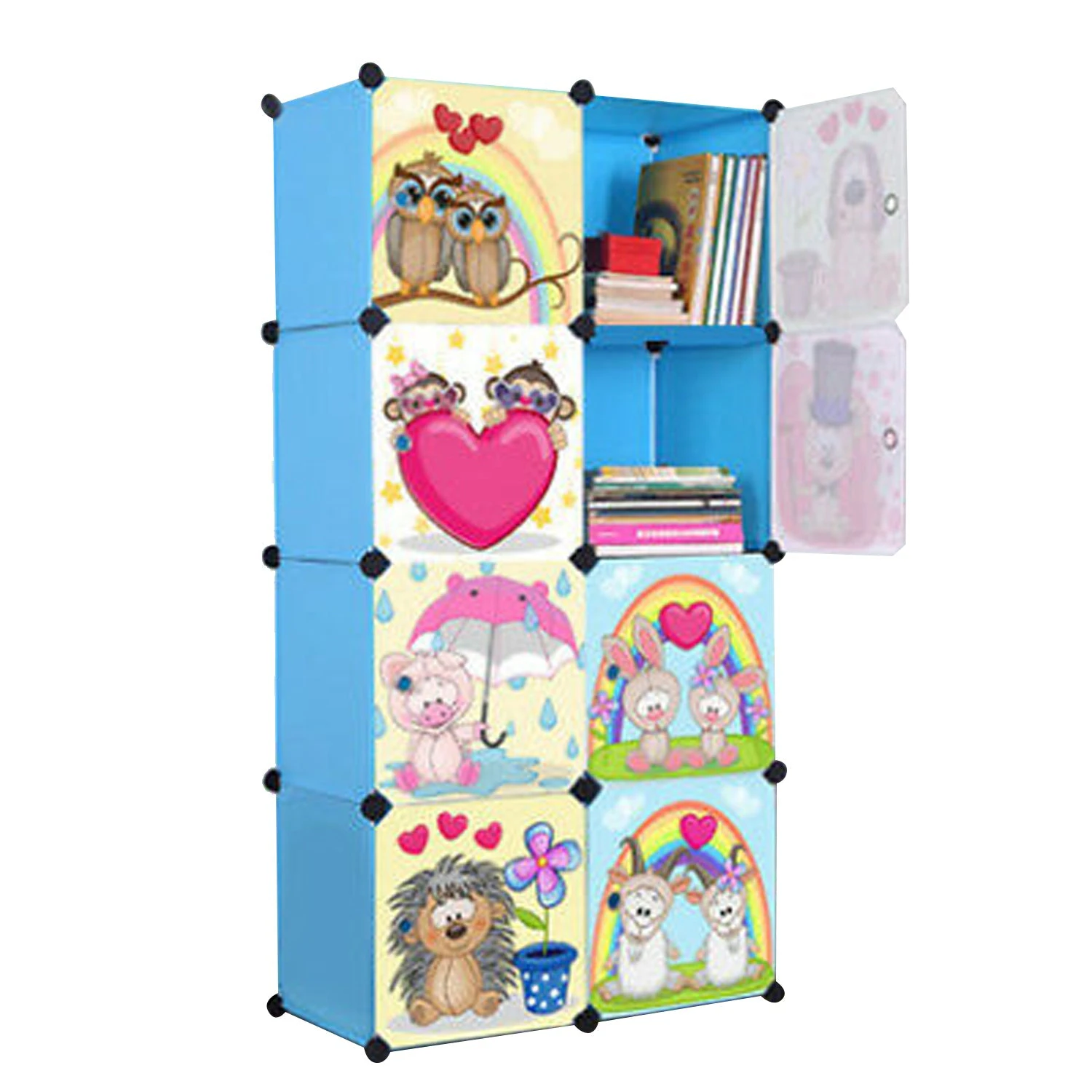 Kids DWX-B Cartoon Storage Shelve - Blue