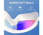 Swimming Goggles For Adults Kids Women Men Pool Goggles Adult No Leaking Anti Fog Uv Protection Waterproof Wide Frame,White