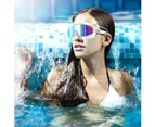 Swimming Goggles For Adults Kids Women Men Pool Goggles Adult No Leaking Anti Fog Uv Protection Waterproof Wide Frame,White