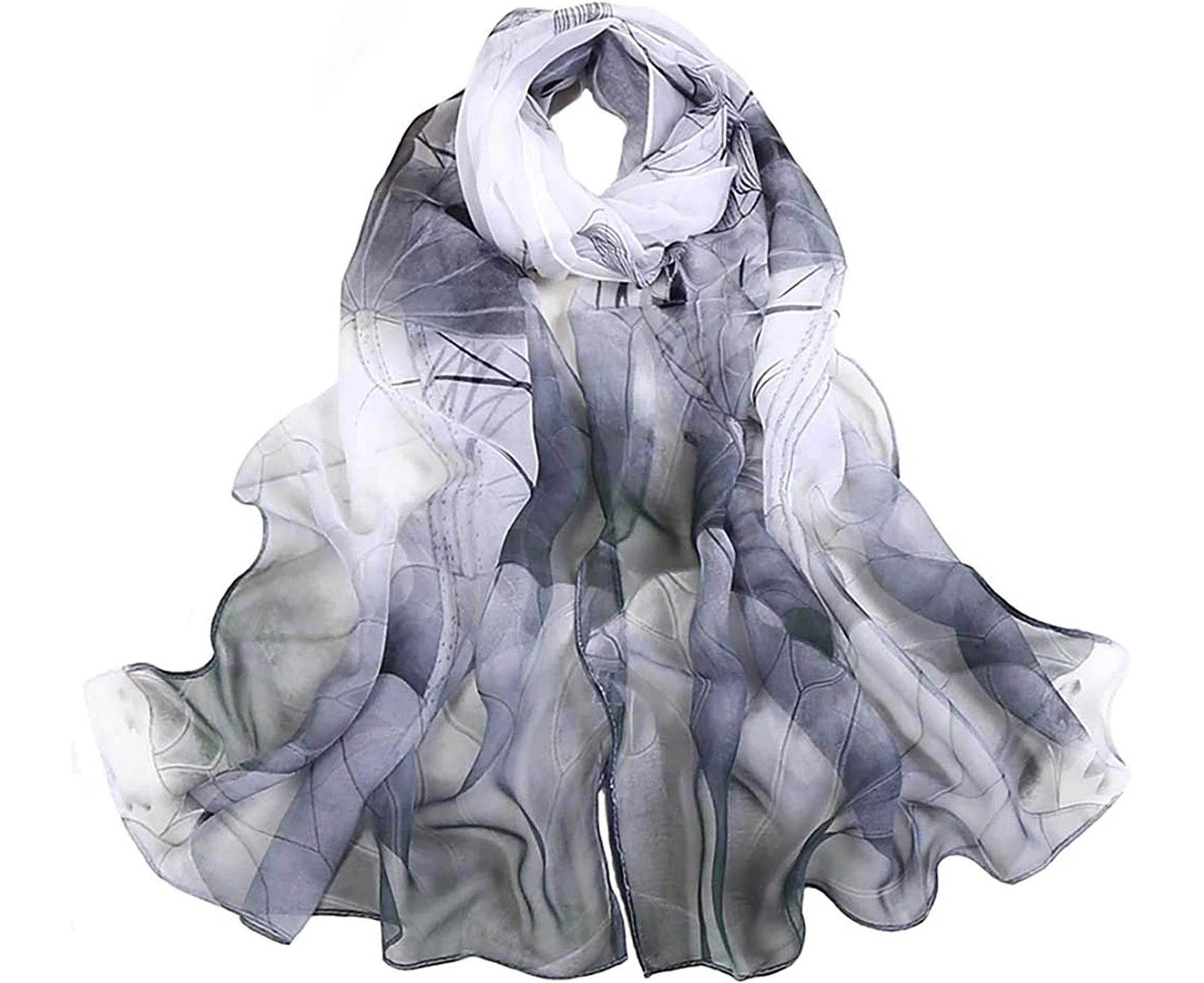 Scarfs for Women Lightweight Fashion Scarves Print Floral Pattern Scarf Shawl Wraps