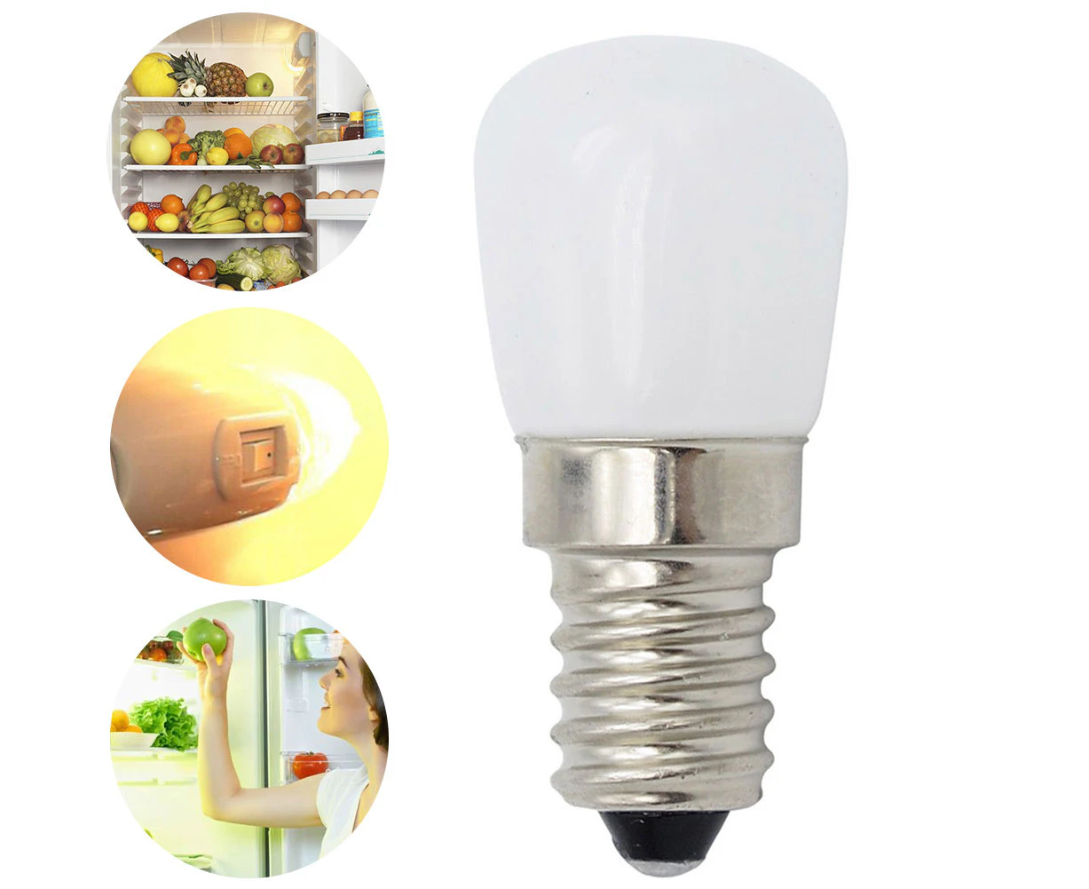 E12 E14 Refrigerator Bright LED Bulb Light Energy Saving Glass Accessories Desk-Cold White(E12)