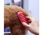 Cat Dog Grooming Deshedding Brush, Pet Bathing Shampoo Brush Double Sided Silicone Hair Shedding Brushes for Pets with Short or Long Hair (Blue/Green/Grey)